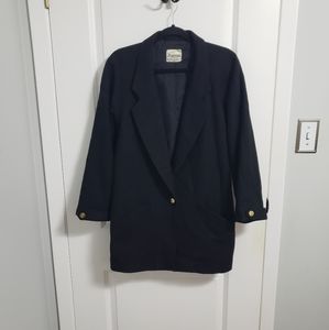 VINTAGE BIANCA Black Blazer Coat